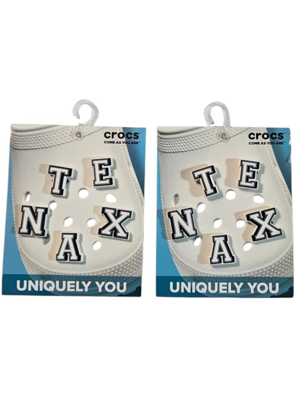 Set of 2 Crocs Jibbitz Texan 5-Pack Letter Shoe Charms Set – NWT
